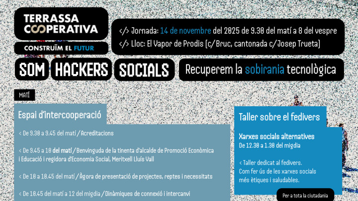 Cartell jornada central Terrassa Cooperativa 2025